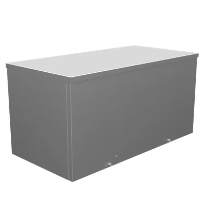 12X24X12 Screw Cover Wireway UL Listed Type 3R Steel No Knockouts No Paint Quad D Knockout for Lock