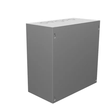 12X6X12 Screw Cover UL Listed Type 1 Steel Knockouts No Paint Blank Cover Installed