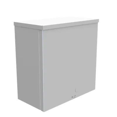12X6X12 Screw Cover UL Listed Type 3R Steel Knockouts ANSI 61 Gray Quad D Knockout for Lock