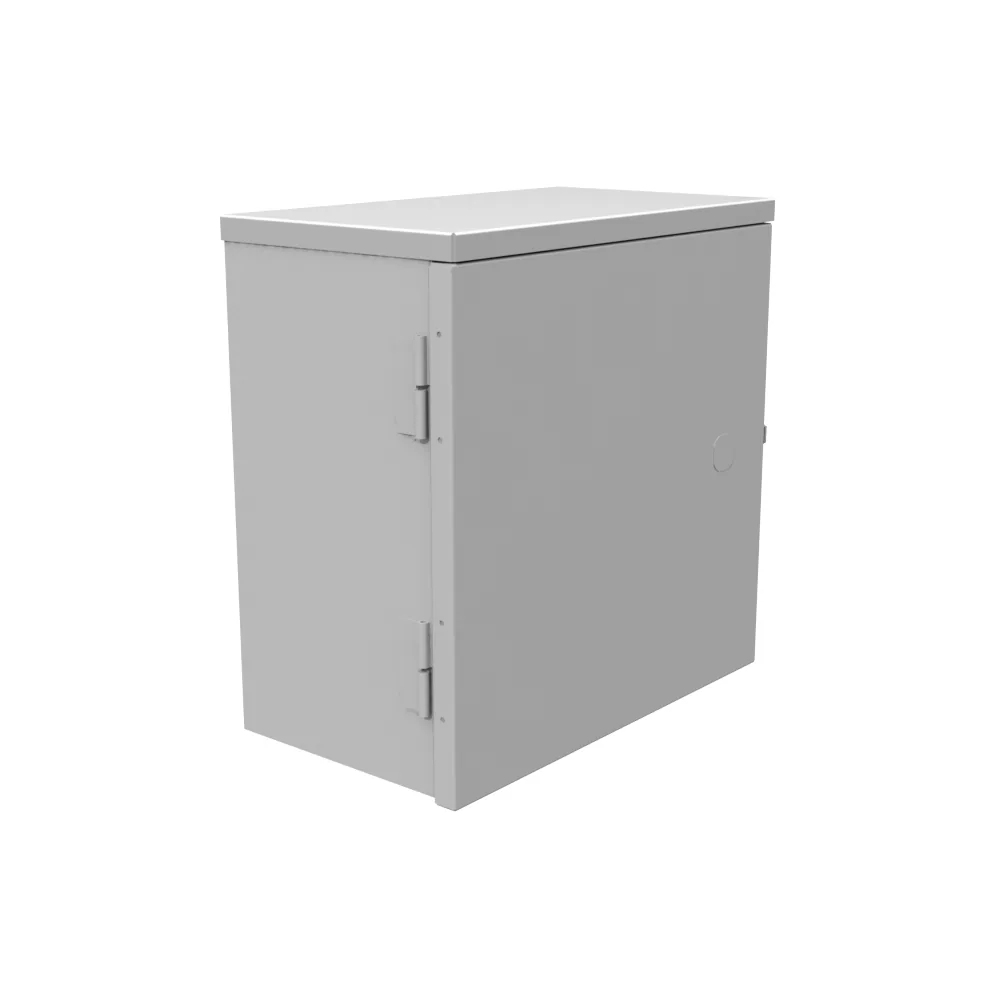 Gabinete 12X6X12 Armario Telefónico, Listado UL, Tipo 3R, Acero, Troqueles, Gris ANSI 61, Panel Posterior con Espárragos de Soldadura, Cerrojo de Volteo con Bloqueo para Candado, Troquel Cuádruple D para Candado