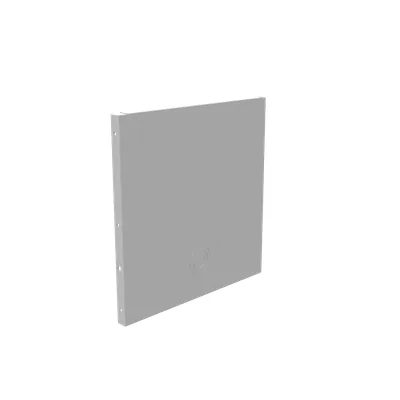 Wireway End Type 1 12x12 Screw Cover Hinge Cover ANSI 61 Gray Steel Knockouts