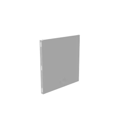 Wireway End Type 1 12x12 Screw Cover ANSI 61 Gray Steel Universal Knockouts