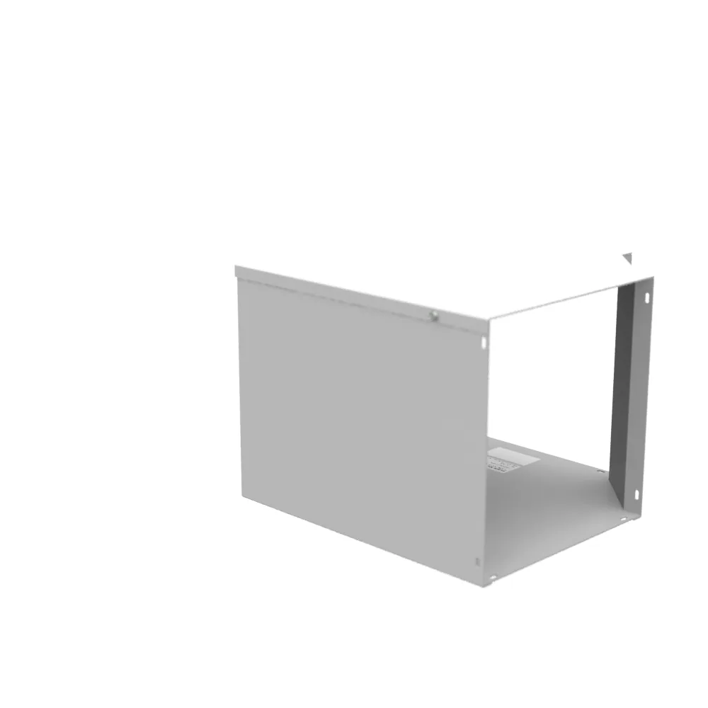 Wireway Elbow 90 for Hinged Top Access Type 1 12x12 Hinge Cover ANSI 61 Gray Steel No Knockouts