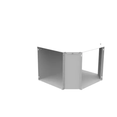 12x12 Wireway Tee for Hinged Wireways ANSI 61 Gray Steel