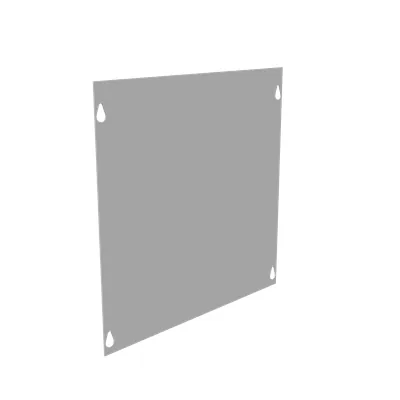 Front Cover NEMA 1 12x12 Screw Cover No Paint Steel