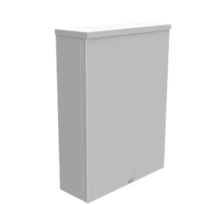 16X4X12 Screw Cover UL Listed Type 3R Steel Knockouts ANSI 61 Gray Quad D Knockout for Lock