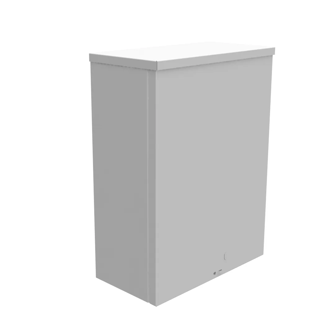 Tapa atornillada 16X6X12 certificada UL Tipo 3R acero con troqueles gris ANSI 61 troquel cuadrado D para candado