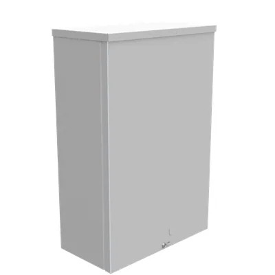 18X6X12 Screw Cover UL Listed Type 3R Steel Knockouts ANSI 61 Gray Quad D Knockout for Lock