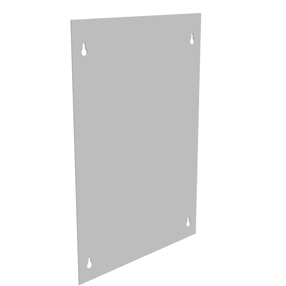 Blank Flush Cover Type 1 12x18 Screw Cover ANSI 61 Gray Steel No Knockouts