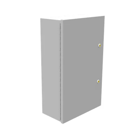 20x6x12 Hinge Cover Type 1 UL Listed Steel No Knockouts ANSI 61 Gray Continuous Hinge Slotted Quarter Turn Latch
