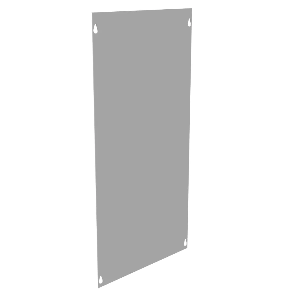 Tapa Atornillada Frontal Tipo 1 12x24 Acero Gris ANSI 61 Tapa de Reemplazo Sin Troqueles