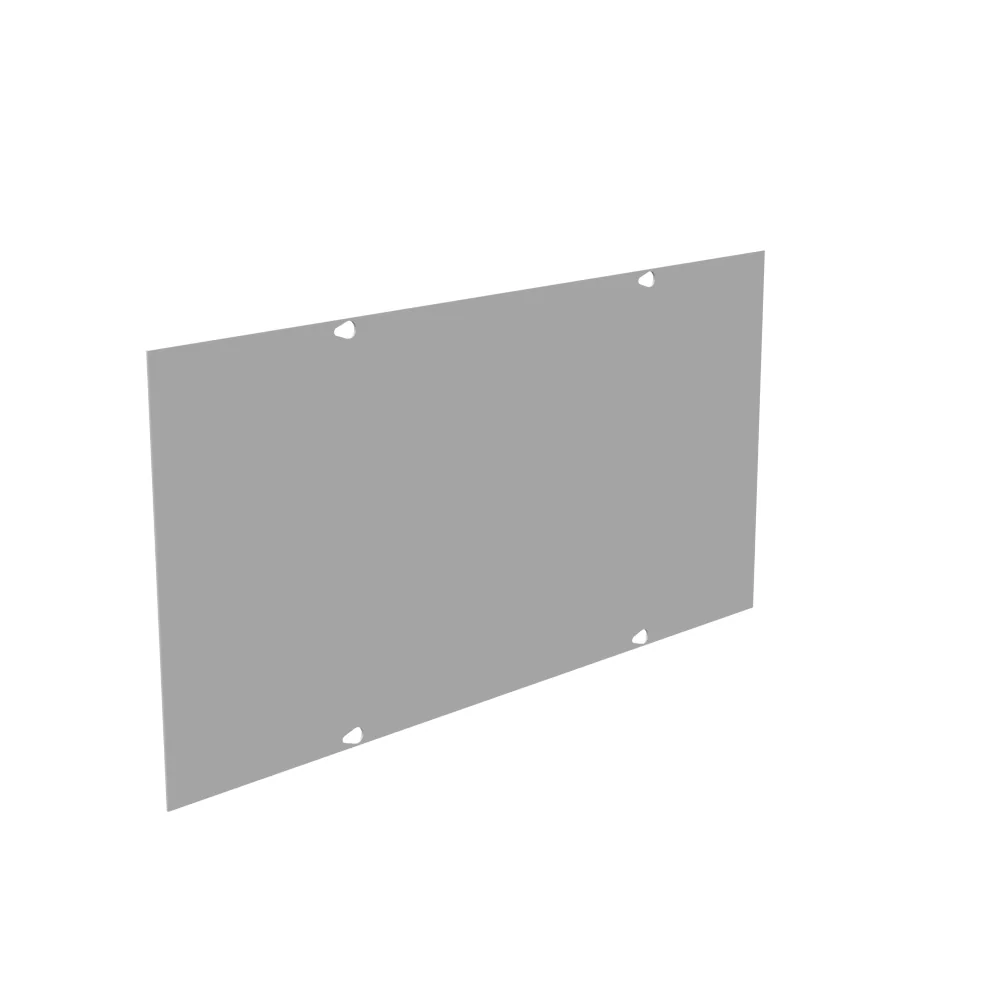 Wireway Cover Type 1 12x24 Screw Cover ANSI 61 Gray Steel Replacement Cover No Knockouts