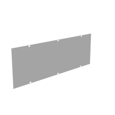 Wireway Cover Type 1 12x36 Screw Cover ANSI 61 Gray Steel Replacement Cover No Knockouts