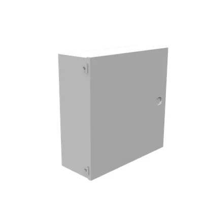 16x6x16 Hinge Cover Type 1 UL Listed Steel No Knockouts ANSI 61 Gray Flush Pull Ring Formed Hinges Mounting Holes in Back