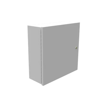16X6X16 Hinge Cover UL Listed Type 1 Steel No Knockouts ANSI 61 Gray Quarter Turn Latch Continuous Hinge