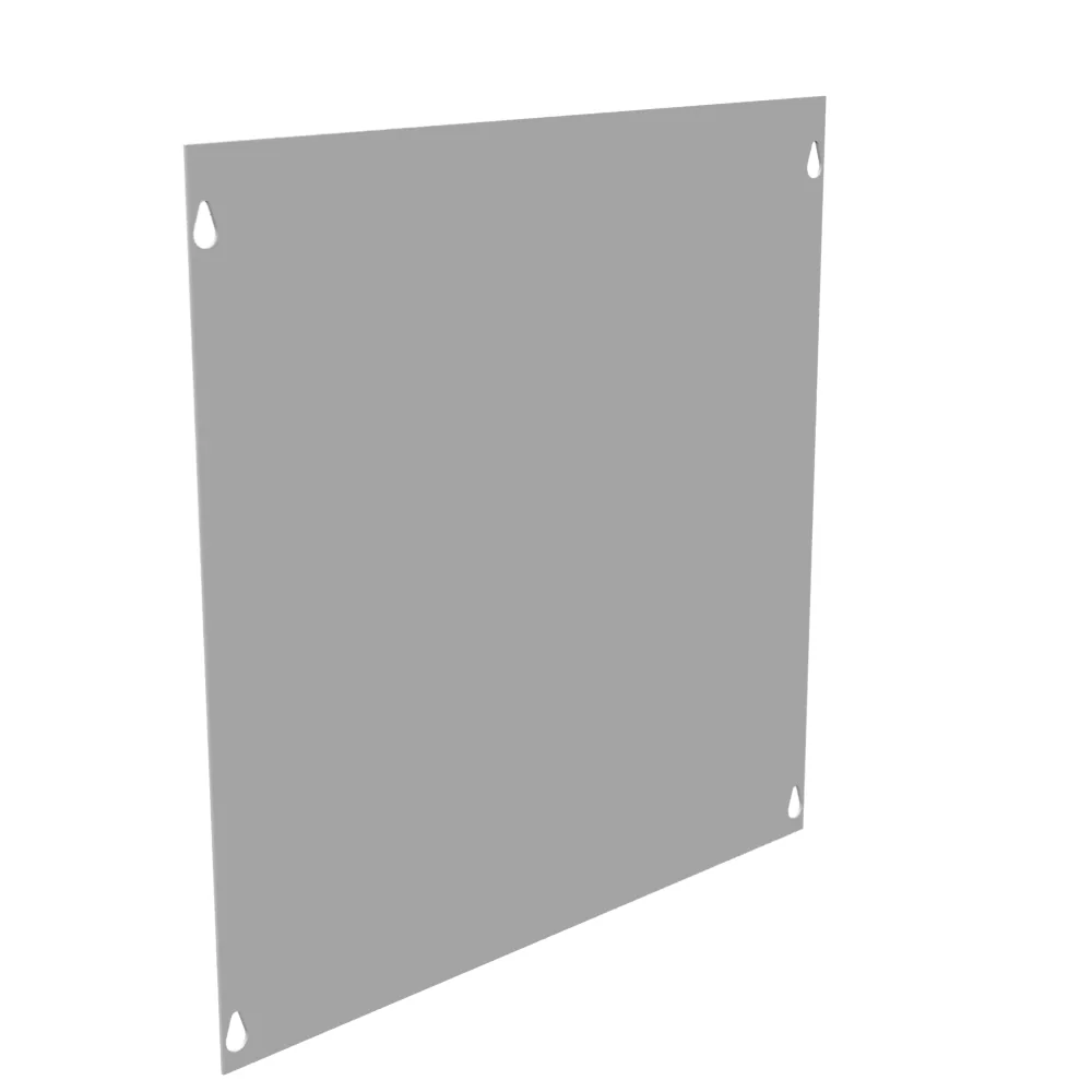 Tapa Atornillada Frontal Tipo 1 16x16 Acero Gris ANSI 61 Tapa de Reemplazo Sin Troqueles