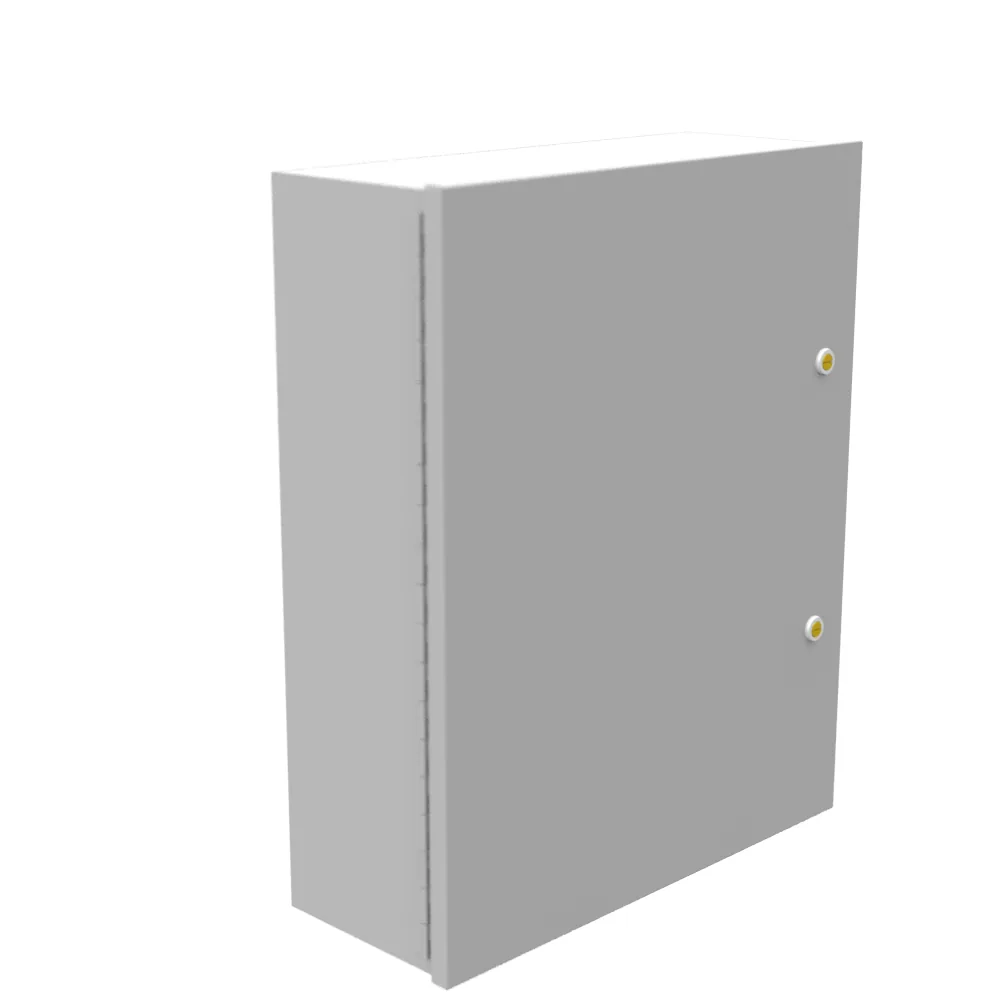 20X6X16 Tapa Embisagrada Tipo 1 Listado UL Acero Sin Troqueles Gris ANSI 61 Cerrojo de Cuarto de Vuelta Bisagra Continua