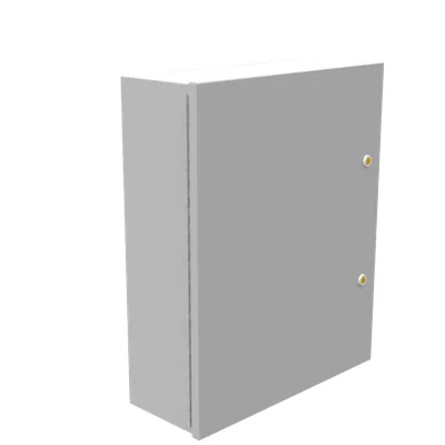 20X6X16 Hinge Cover UL Listed Type 1 Steel No Knockouts ANSI 61 Gray Quarter Turn Latch Continuous Hinge