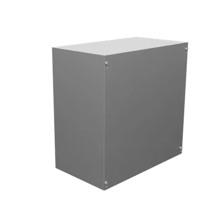 18X10X18 Screw Cover UL Listed Type 1 Steel No Knockouts No Paint Blank Cover Installed