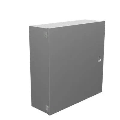 18x6x18 Hinge Cover Type 1 UL Listed Steel No Knockouts No Paint Formed Hinges Mounting Holes in Back Flush Pull Ring