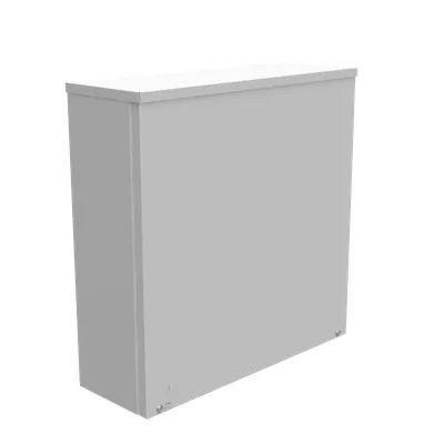 18X6X18 Screw Cover UL Listed Type 3R Steel Knockouts ANSI 61 Gray Quad D Knockout for Lock