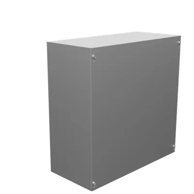 18X8X18 Screw Cover UL Listed Type 1 Steel No Knockouts No Paint Blank Cover Installed
