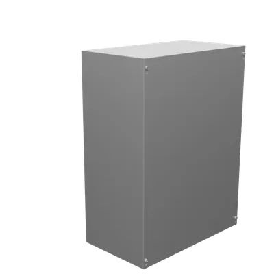 24x10x18 Screw Cover Type 1 UL Listed Steel No Knockouts No Paint Cover with Teardrop Slots Mounting Holes in Back
