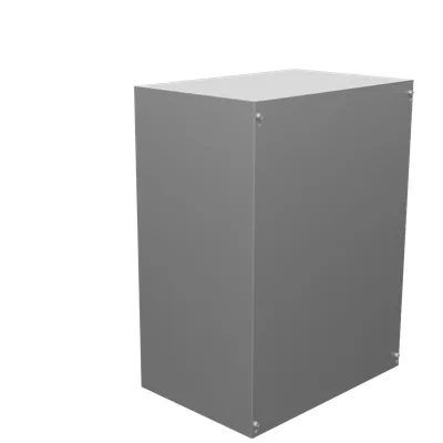 24x12x18 Screw Cover Type 1 UL Listed Steel No Knockouts No Paint Cover with Teardrop Slots Mounting Holes in Back