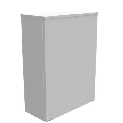 24x8x18 Screw Cover Type 3R UL Listed Steel No Knockouts ANSI 61 Gray Quad D Knockout for Lock Emboss Mounting Holes in Back