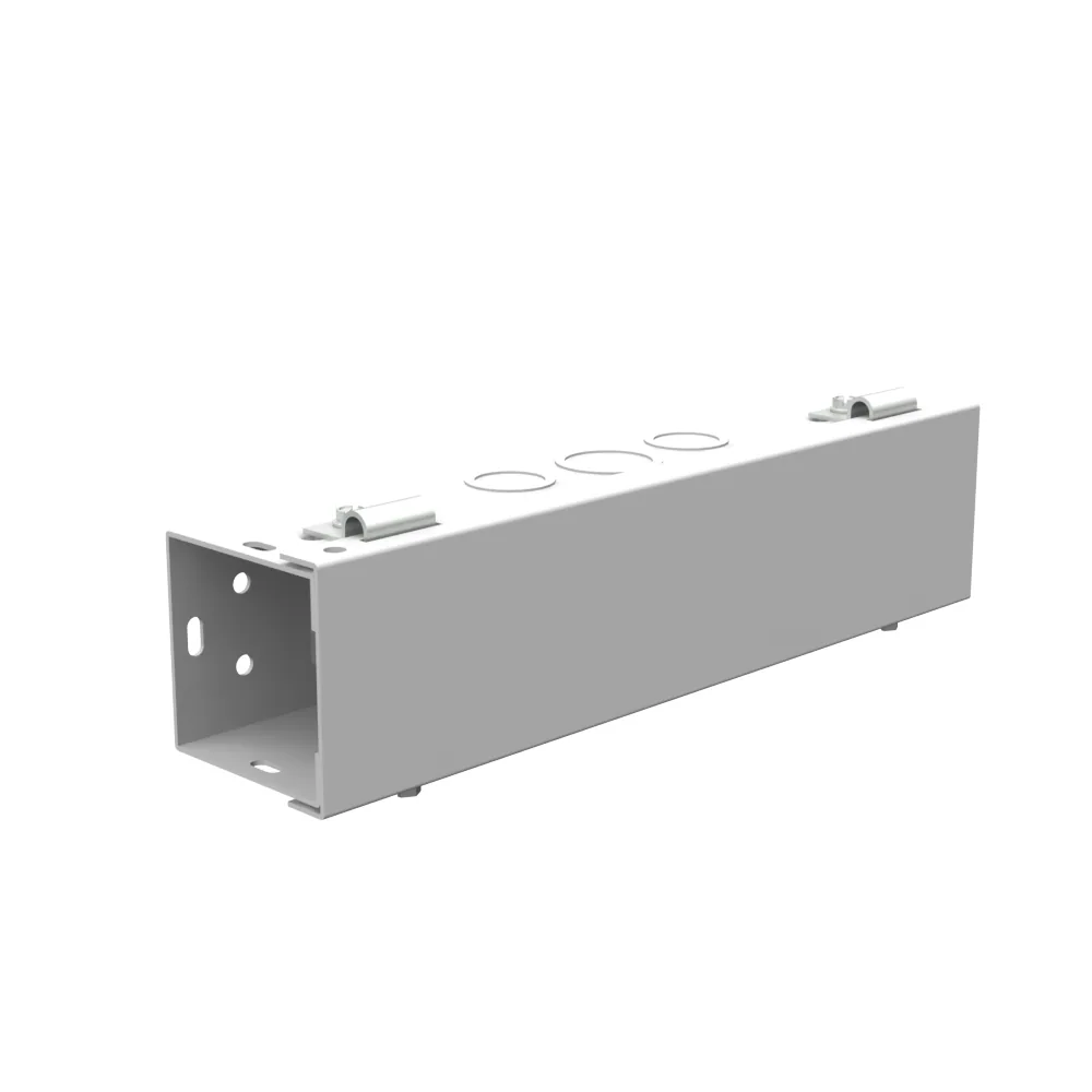 2.5x12x2.5 Tapa embisagrada Canal Tipo 1 Listado UL Acero Troqueles Gris ANSI 61