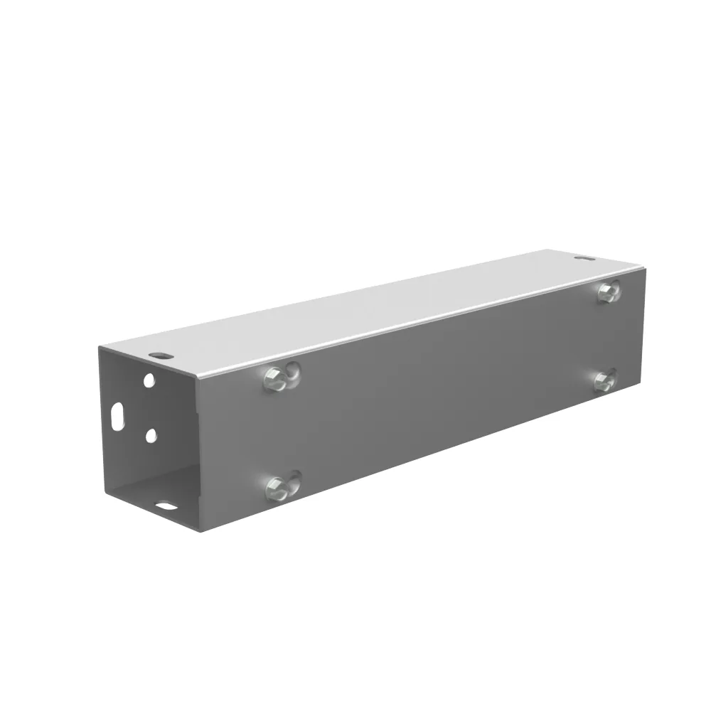 2.5x12x2.5 Screw Cover Wireway Type 1 UL Listed Steel No Knockouts No Paint