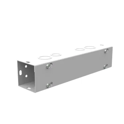2.5X12X2.5 Screw Cover Wireway UL Listed Type 1 Steel Knockouts ANSI 61 Gray