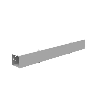2.5x24x2.5 Hinge Cover Gutter Type 1 UL Listed Steel No Knockouts ANSI 61 Gray