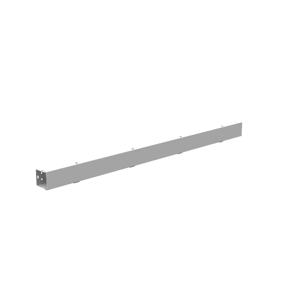 2.5x48x2.5 Tapa embisagrada Canal Tipo 1 Listado UL Acero Sin troqueles Gris ANSI 61