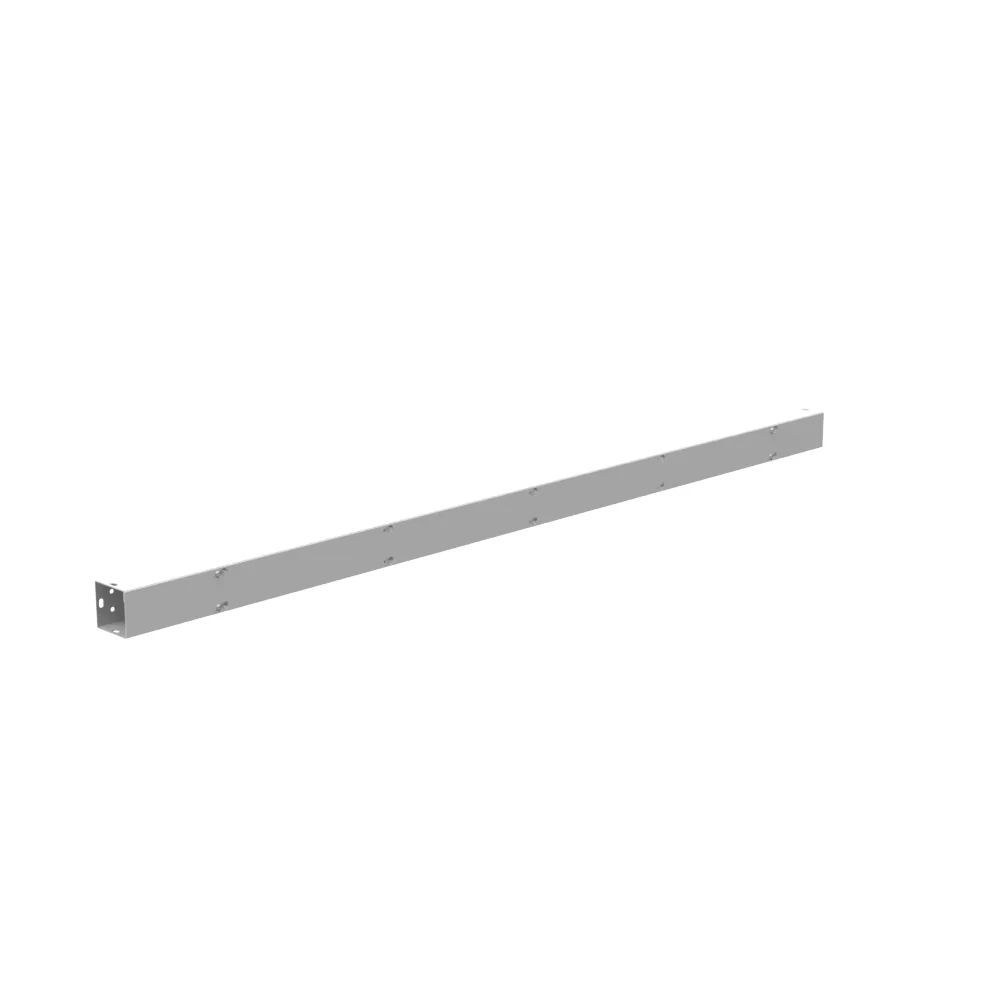 2.5X60X2.5 Screw Cover Wireway UL Listed Type 1 Steel No Knockouts ANSI 61 Gray