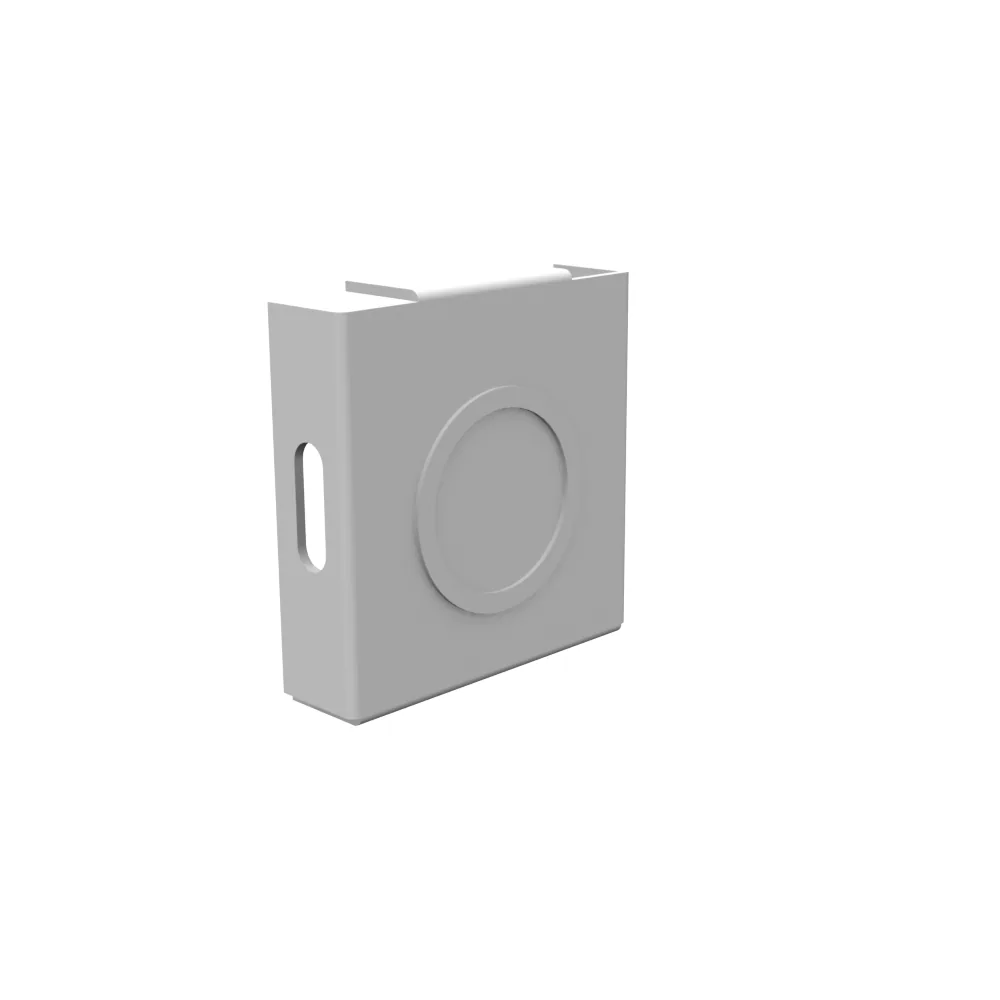 Te para ducto cuadrado Tipo 1 2x2, tapa atornillada, acero gris ANSI 61, troqueles universales