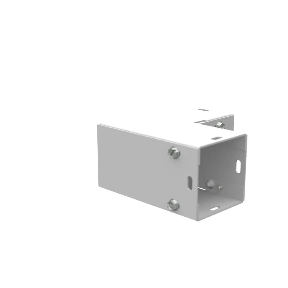 Wireway Elbow 90 Side Access Type 1 2x2 Screw Cover ANSI 61 Gray Steel No Knockouts