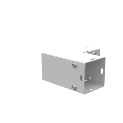 Wireway Elbow 90 Side Access Type 1 2x2 Screw Cover ANSI 61 Gray Steel No Knockouts