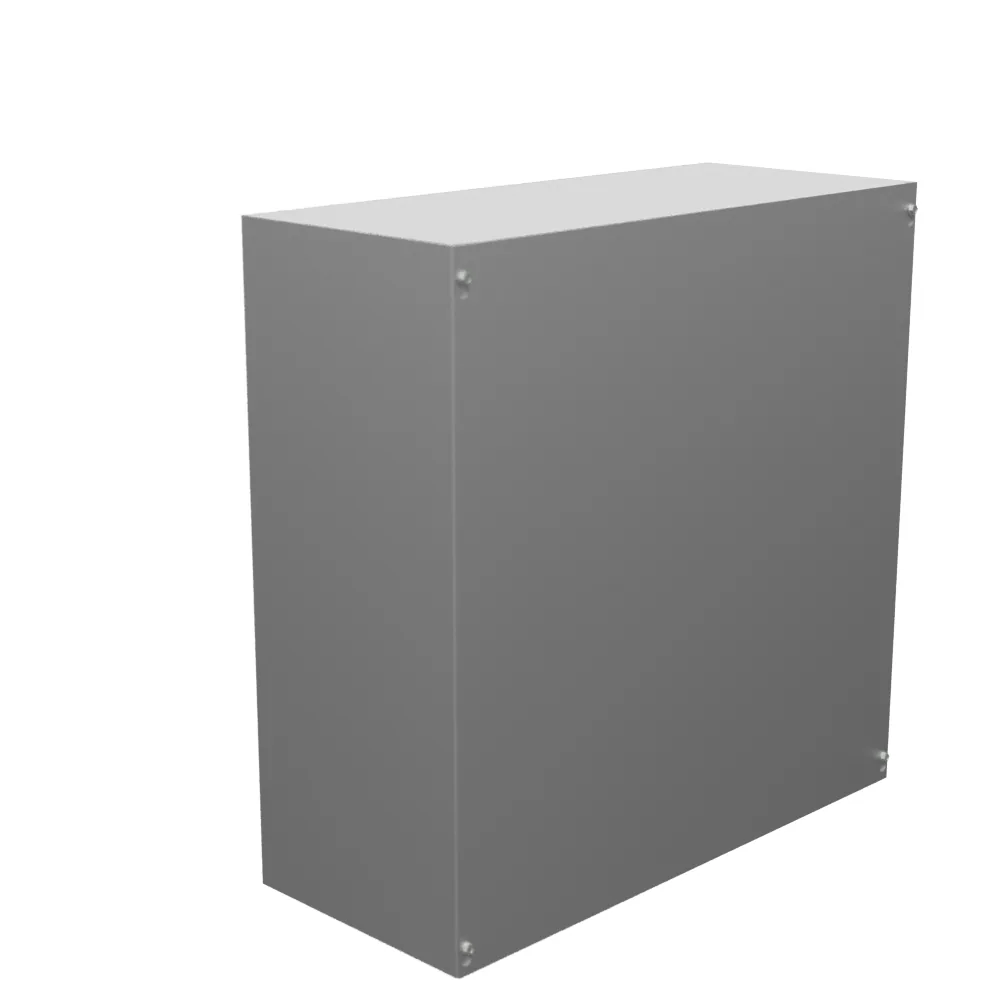 24X10X24 Screw Cover UL Listed Type 1 Steel No Knockouts No Paint Blank Cover Installed
