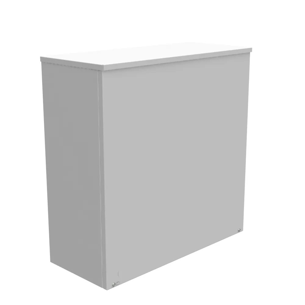 24X10X24 Tapa atornillada Certificada UL Tipo 3R Acero Con troqueles Gris ANSI 61 Troqueles Quad D para candado