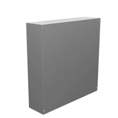 24X6X24 Screw Cover UL Listed Type 1 Steel Knockouts No Paint Blank Cover Installed
