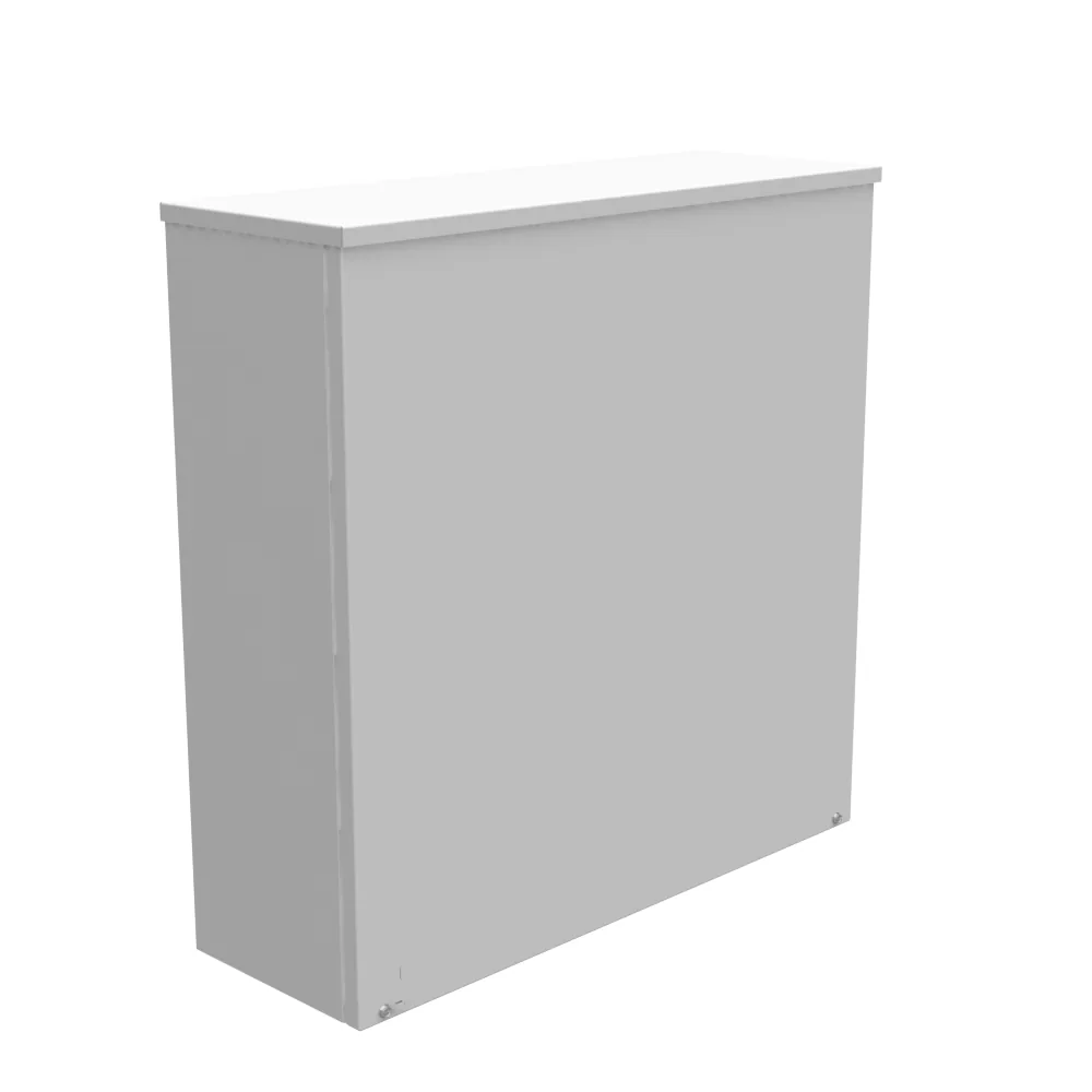 24X8X24 Tapa atornillada Listado UL Tipo 3R Acero Sin troqueles Gris ANSI 61 Troquel Quad D para candado