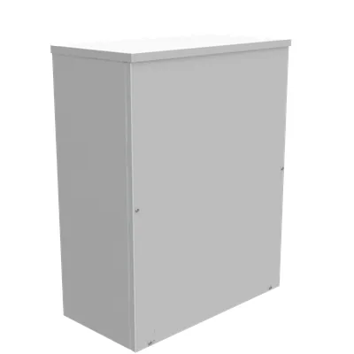 30x12x24 Screw Cover Type 3R UL Listed Steel Knockouts ANSI 61 Gray Quad D Knockout for Lock Emboss Mounting Holes in Back