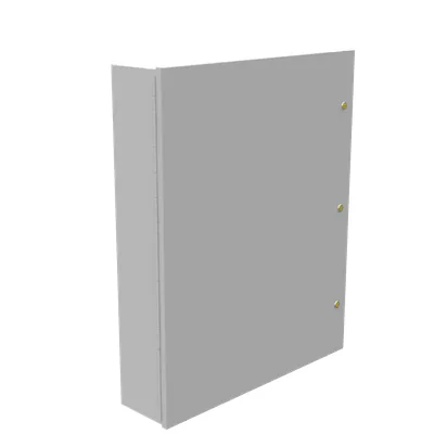 30x6x24 Hinge Cover Type 1 UL Listed Steel No Knockouts ANSI 61 Gray Continuous Hinge Slotted Quarter Turn Latch