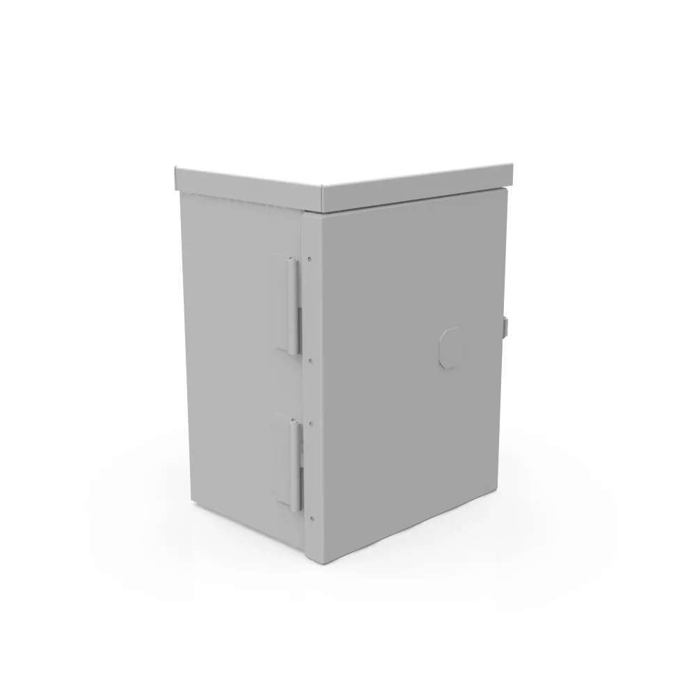 Tapa Embisagrada NEMA 3R Acero Troqueles Gris ANSI 61 Troquel Quad D para Candado Cerrojo de Arrastre con Candado