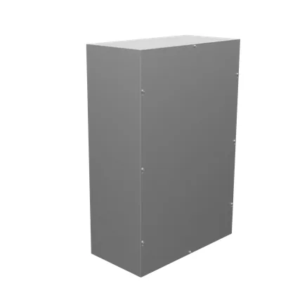 36x12x24 Screw Cover Type 1 UL Listed Steel No Knockouts No Paint Cover with Teardrop Slots Mounting Holes in Back