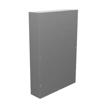 36x6x24 Screw Cover Type 1 UL Listed Steel No Knockouts No Paint Cover with Teardrop Slots Mounting Holes in Back