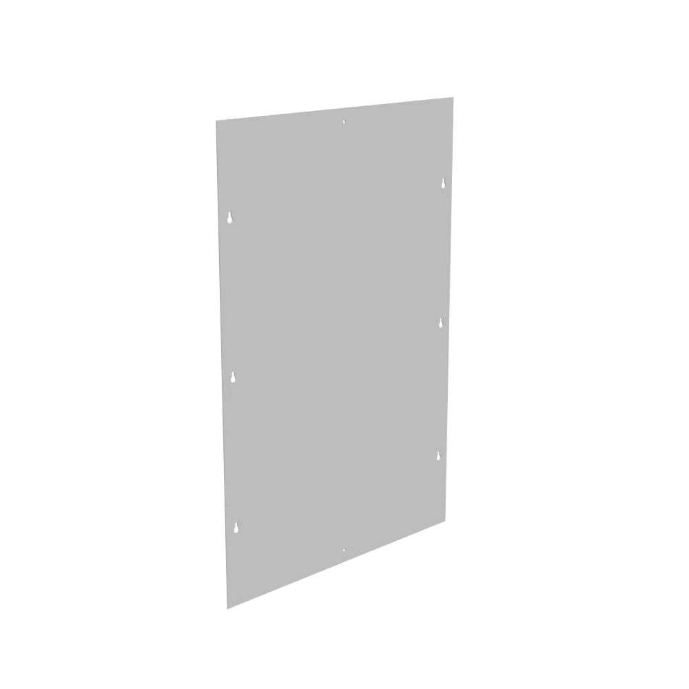 Blank Flush Cover Type 1 24x36 Screw Cover ANSI 61 Gray Steel Flange 3/4 Inch on All Sides
