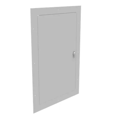 Flush Mount Cover Type 1 24x36 Screw Cover ANSI 61 Gray Steel Hinged Door Keylocking Slam Latch