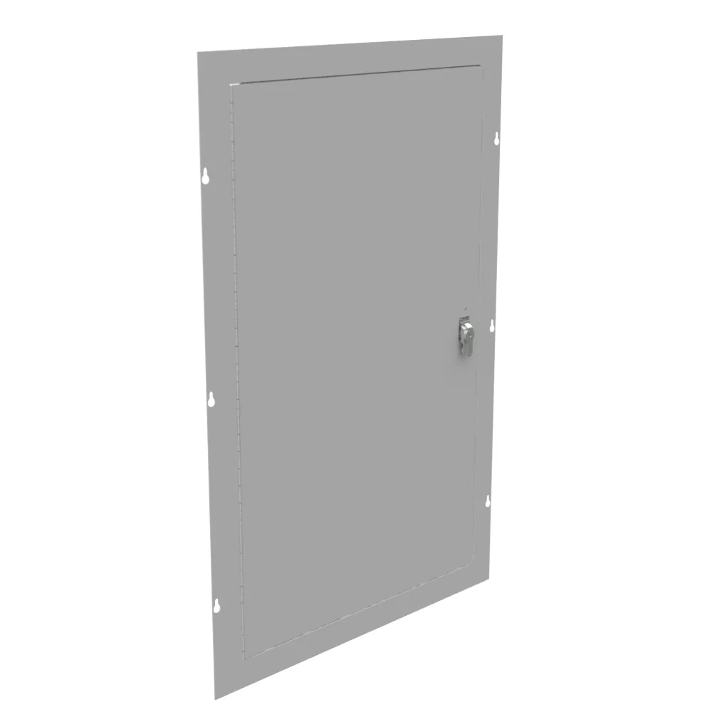 Surface Mount Cover Type 1 24x36 Screw Cover ANSI 61 Gray Steel Hinged Door Keylocking Slam Latch